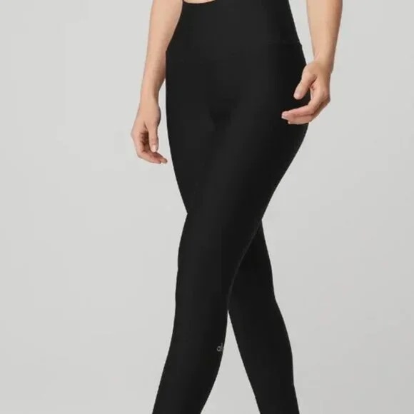 Alo High Waist Airlift Legging Size Large NWT Blackj - Picture 2 of 5